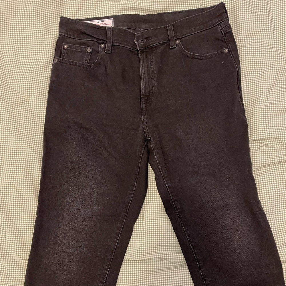 GAP Girlfriend Mid Rise Black Jeans